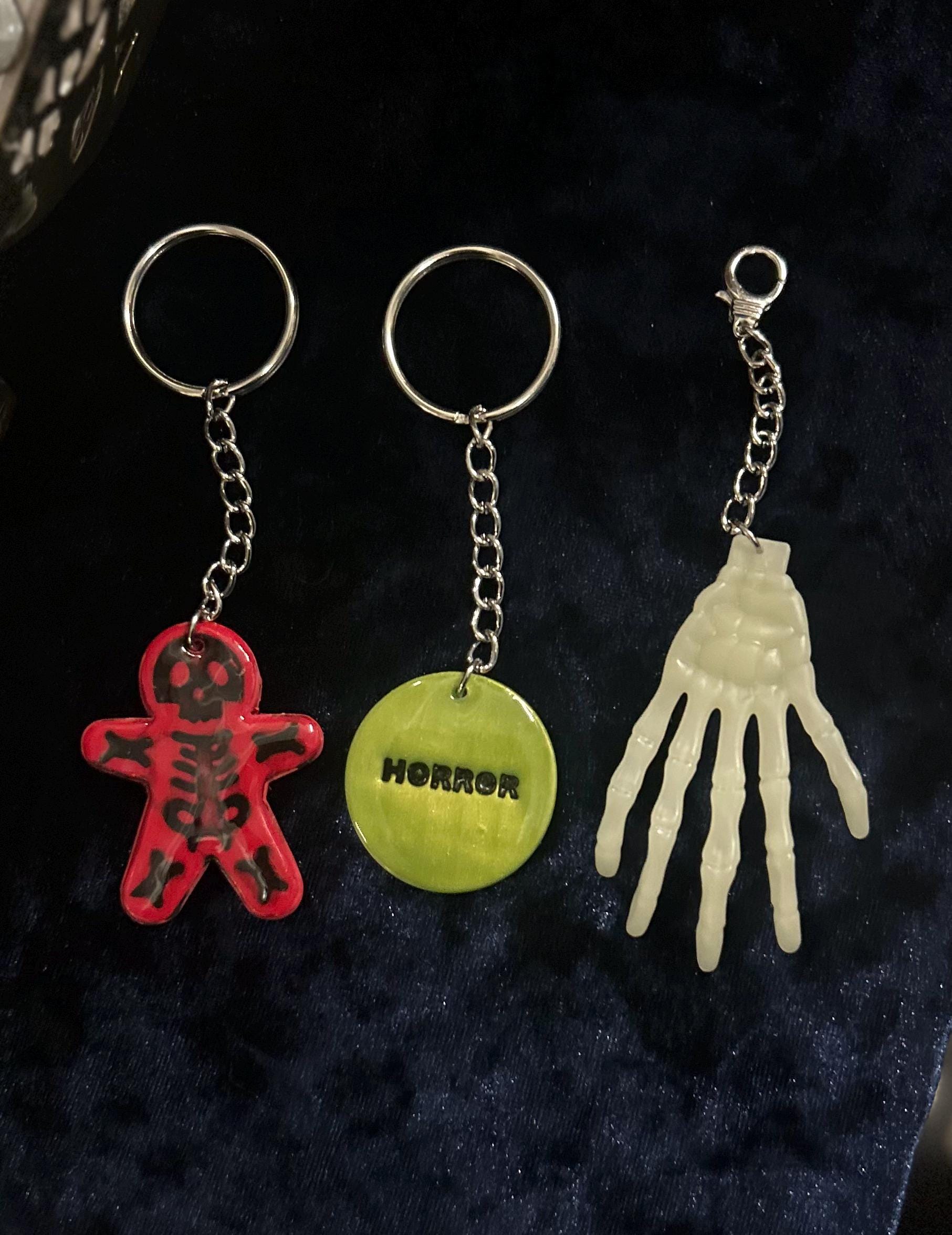 Handmade VHS Horror Keychain - Retro 90s Movie Accessory - Polymer Clay ...