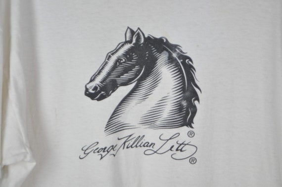 Vintage Horse Graphic T-Shirt - XL | George Killi… - image 2