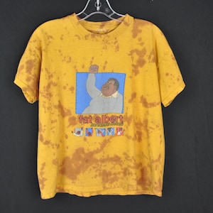 Y2K Fat Albert Cartoon Tee - Medium | Vintage Tie Dye T-shirt | Fat Albert en The Junkyard Gang | Cartoon Grafisch T-Shirt