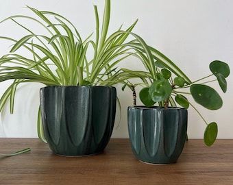 Groene Behemoth keramische plantenbak