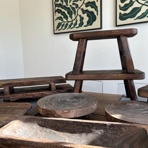 Real Wood Riser / Stand / Stool/boho style/