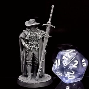 Alcuin - Witch Hunter / RPG (Roleplaying Games) miniature / Perfect for Dungeons and Dragons / 4K Ultra HD / Primed by Hand / UK