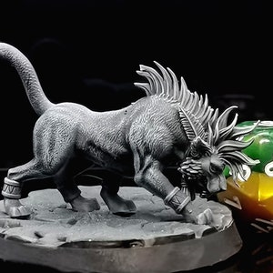 Tiger Mount - Classic Fantasy Monsters - RPG Miniatures UK - Ultra HD 4K resolution Tough Resin  - Extreme Detail - Easier to Paint