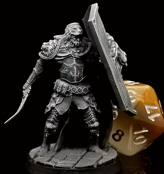 Lion Knight Miniature RPG UK Risoluzione Ultra HD 4K Resina resistente  Evidenziata a mano Dettagli estremi Più facile da dipingere -  Italia