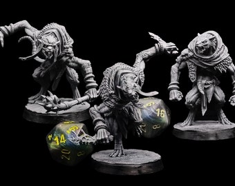 Ratfolk Monstrosities - RPG Miniature UK - Ultra HD 4K - Perfect for Dungeons and Dragons - Highlighted for Extreme Detail - Easier to Paint