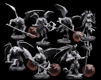 Draconian Legion - High Definition RPG miniature / Perfect for Dugeons and Dragons / Highlighted for Extreme Detail and Easier Painting