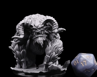 The Yeti - RPG Miniature UK - Ultra HD 4K - Perfect for Dungeons and Dragons - Highlighted for Extreme Detail - Easier to Paint