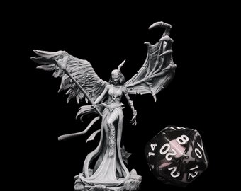 Nephalem, Half-Angel Half-Demon - Fantasy Miniatures UK - Ultra HD 4K resolution Tough Resin - Highlighted by Hand - Extreme Detail