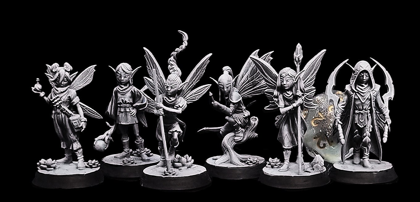 Classic Fantasy Miniatures Vol.1 RPG Miniatures UK Ultra HD 4K Highlighted  by Hand / Extreme Detail 