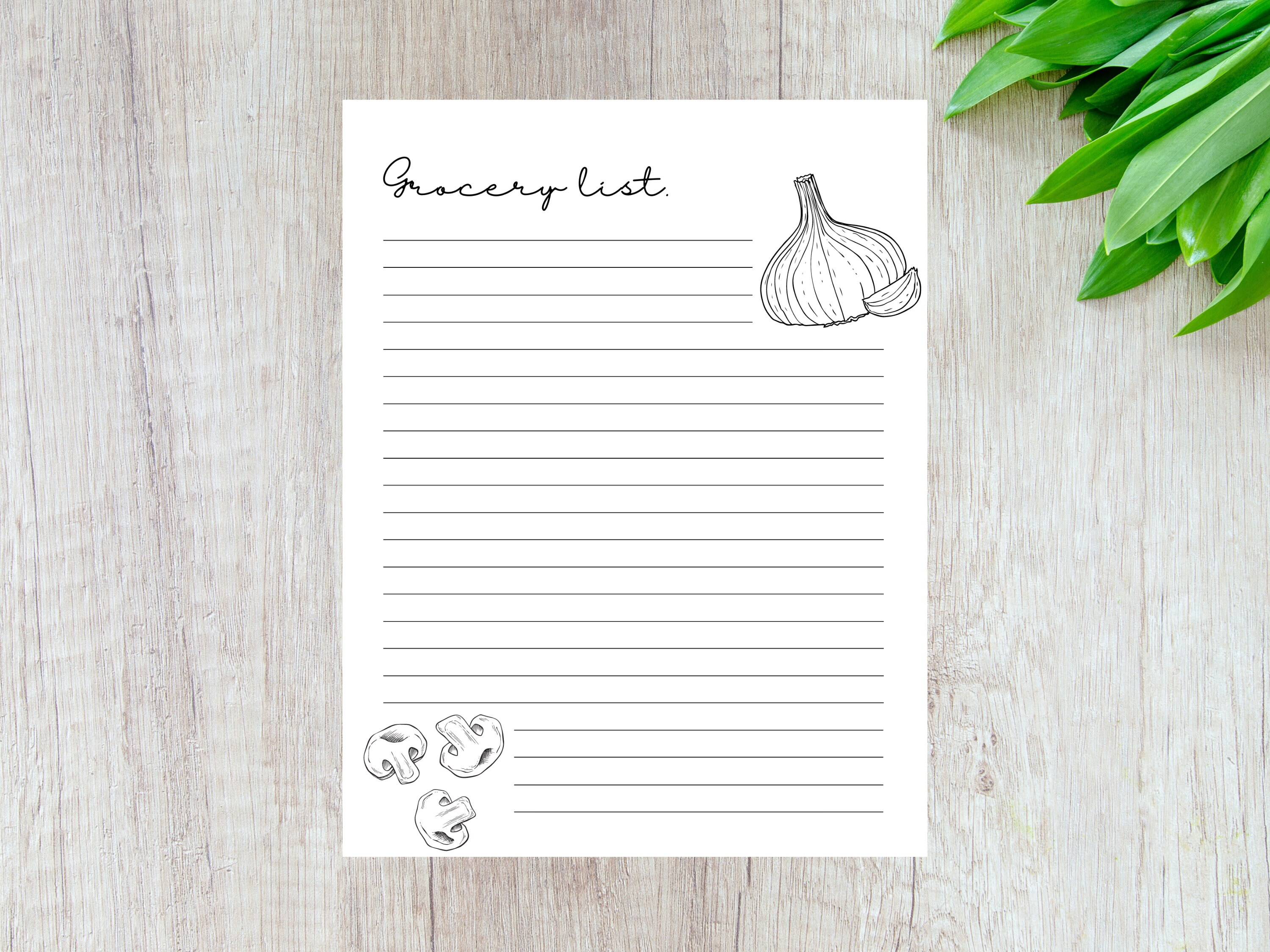 GROCERY LIST PRINTABLE, Meal Prep, Meal Planning, Grocery Planning