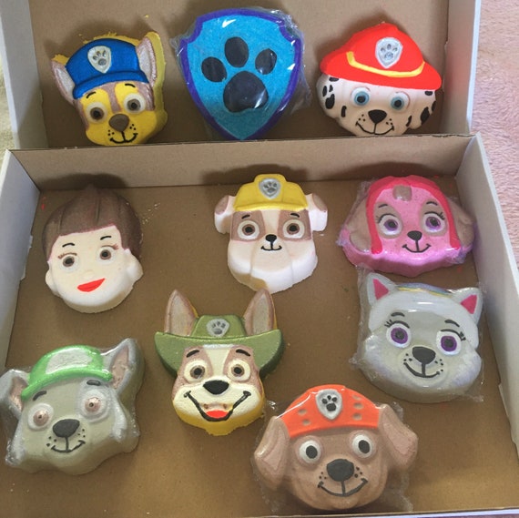 Paw Patrol/ Pups / Dogs / Bath Bomb Gift Box/ Vegan Friendly Etsy UK