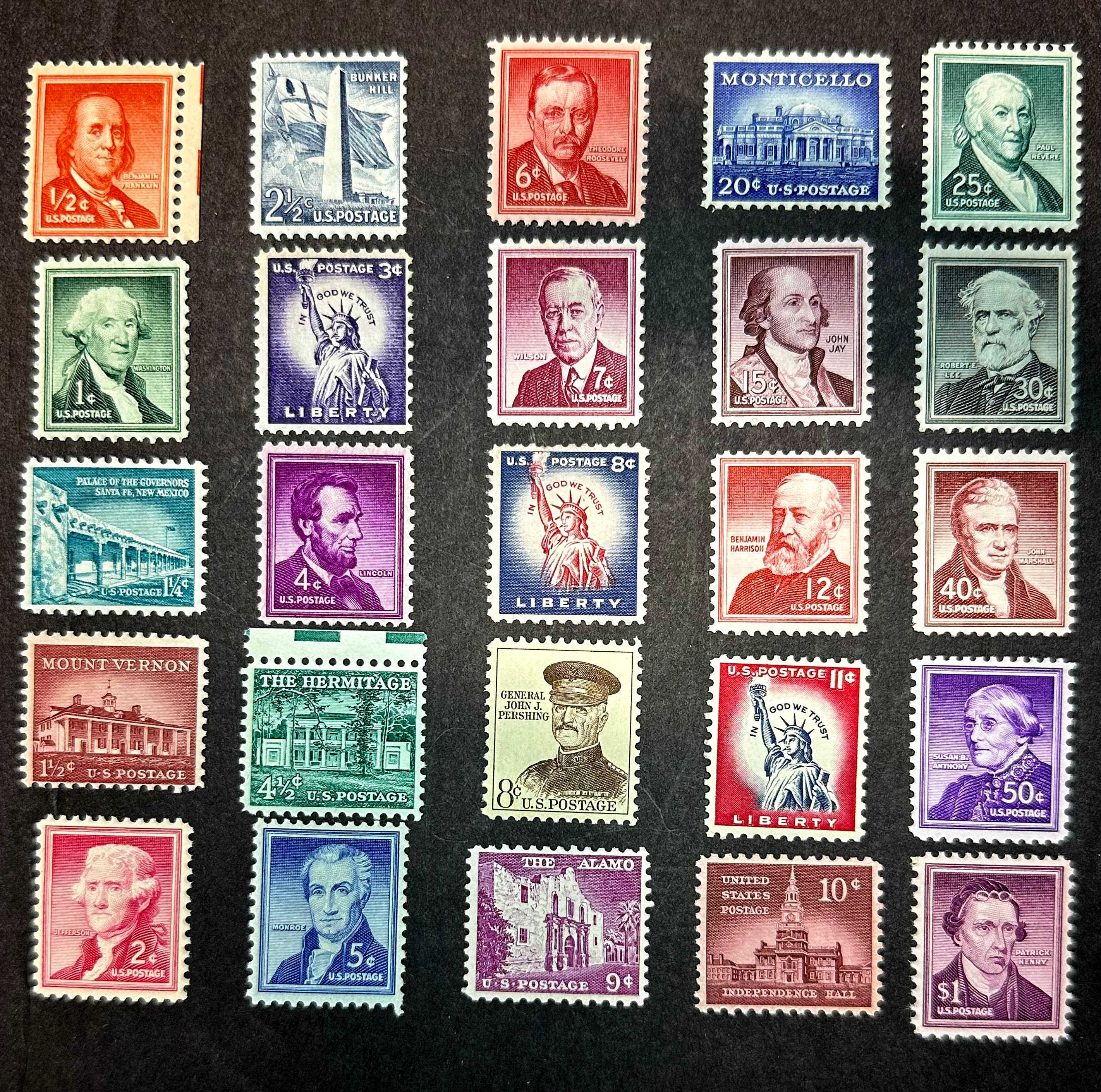 Stamp Collectors Dream, 1950's+ LIBERTY ISSUE (nearly