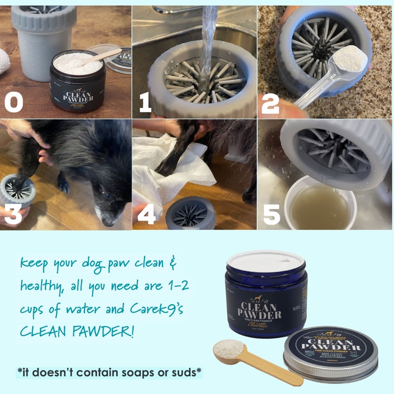 All Natural Paw Cleaner Best Dog Paw Cleaner Easy Dog Wash Etsy