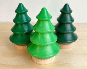 Small World Play Wooden Trees - Spring Loose Parts