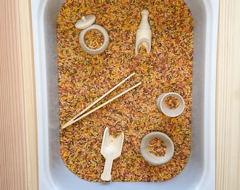 Kit de herramientas sensoriales de madera - Herramientas sensoriales Montessori - Juguetes de mesa sensoriales