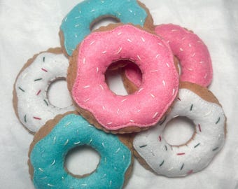 Donas de fieltro - Comida de juguete