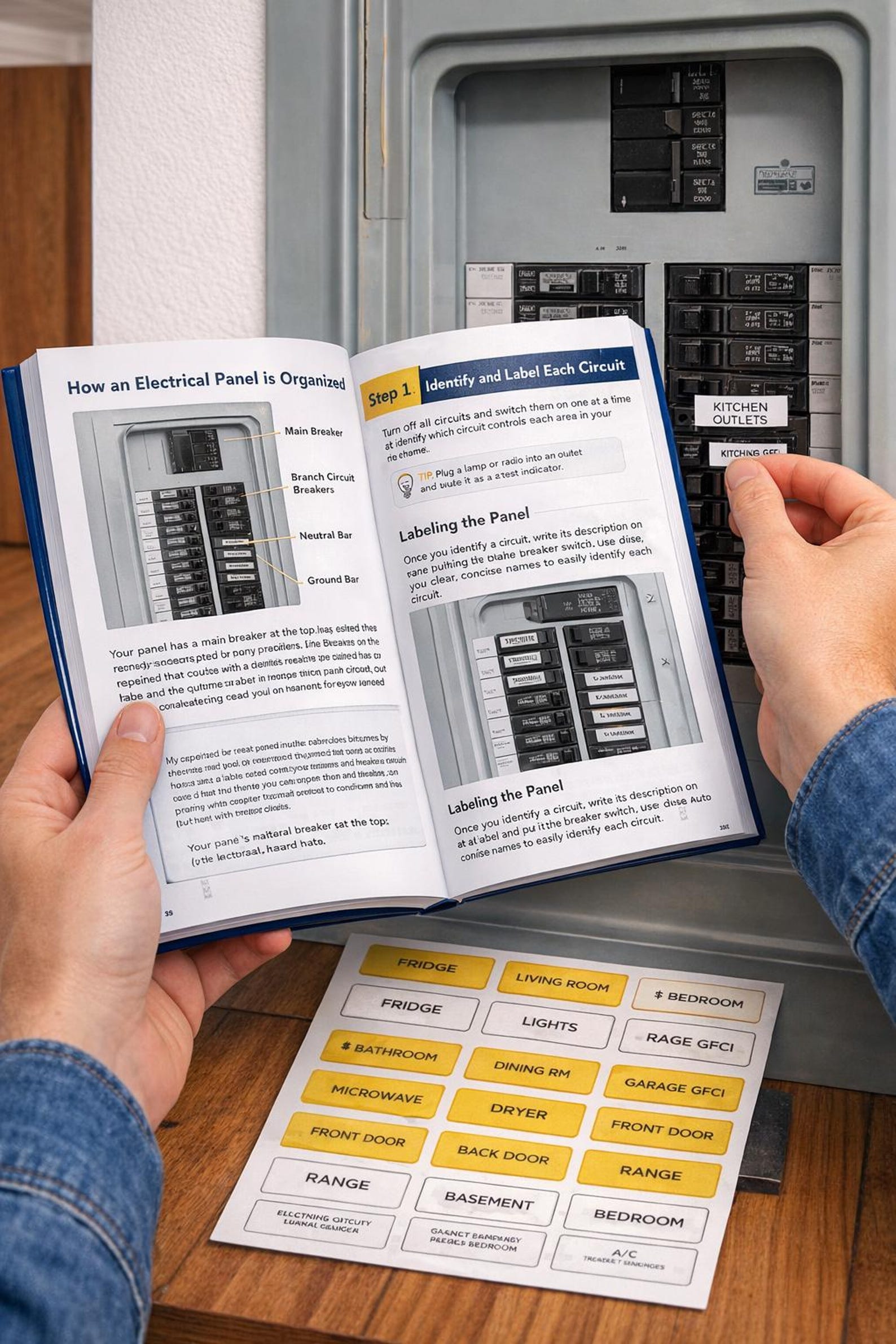 Electrical Panel Labeling Guide Printable PDF | Breaker Box Directory ...