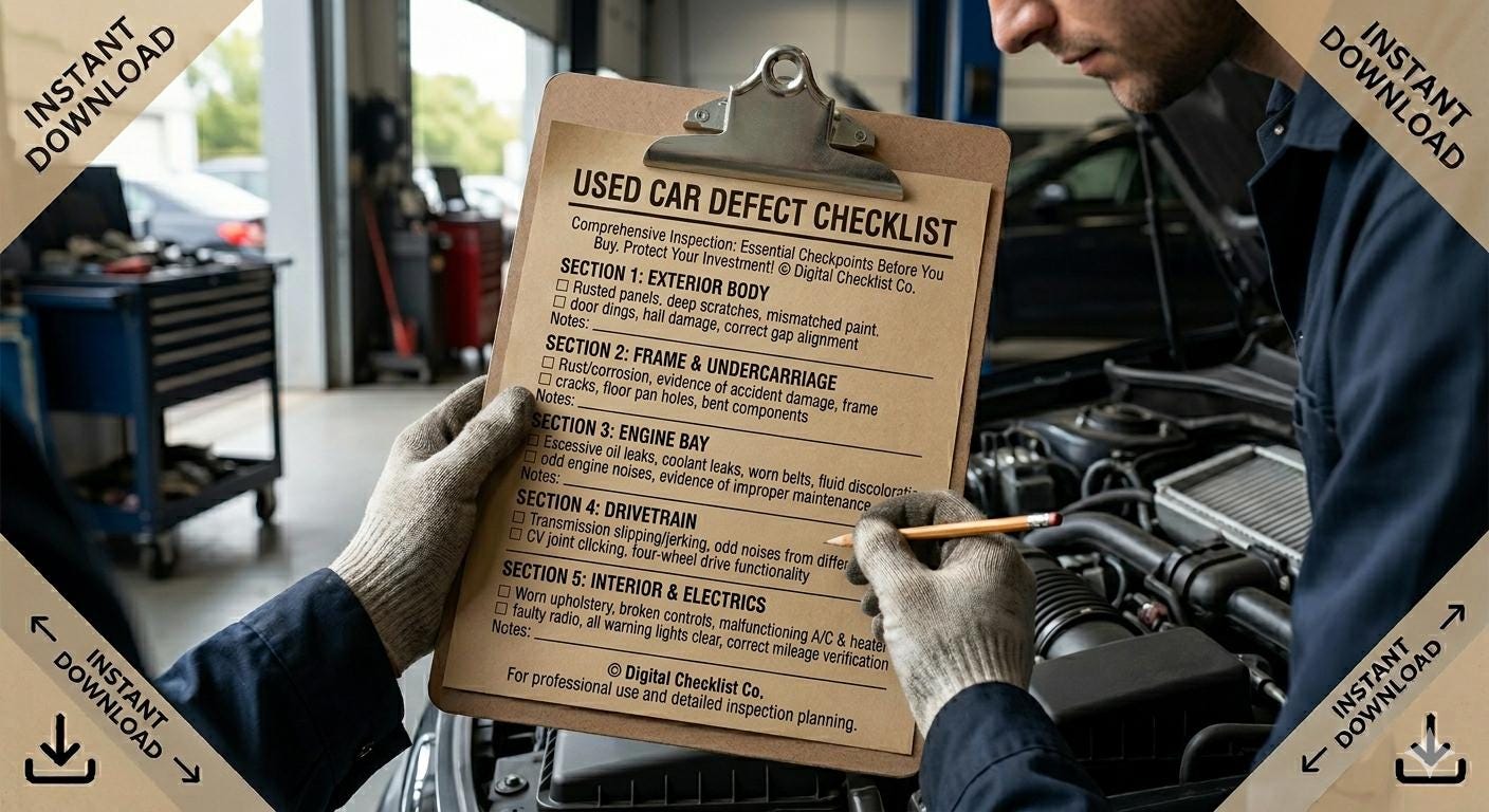 Used Car Test Drive Checklist.pdf Used Car Test Drive Checklist Printable PDF | 48 Point Buyer Inspection ...