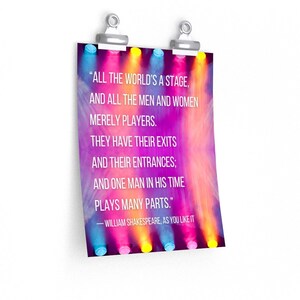 As You Like It by William Shakespeare Premium Matte vertical poster