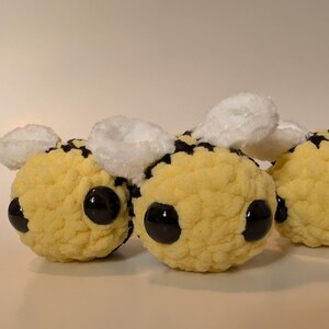 Cute Crochet Bee Plush Pocket bee  Bumble bee  Emotional support bee  Amigurumi Bee
