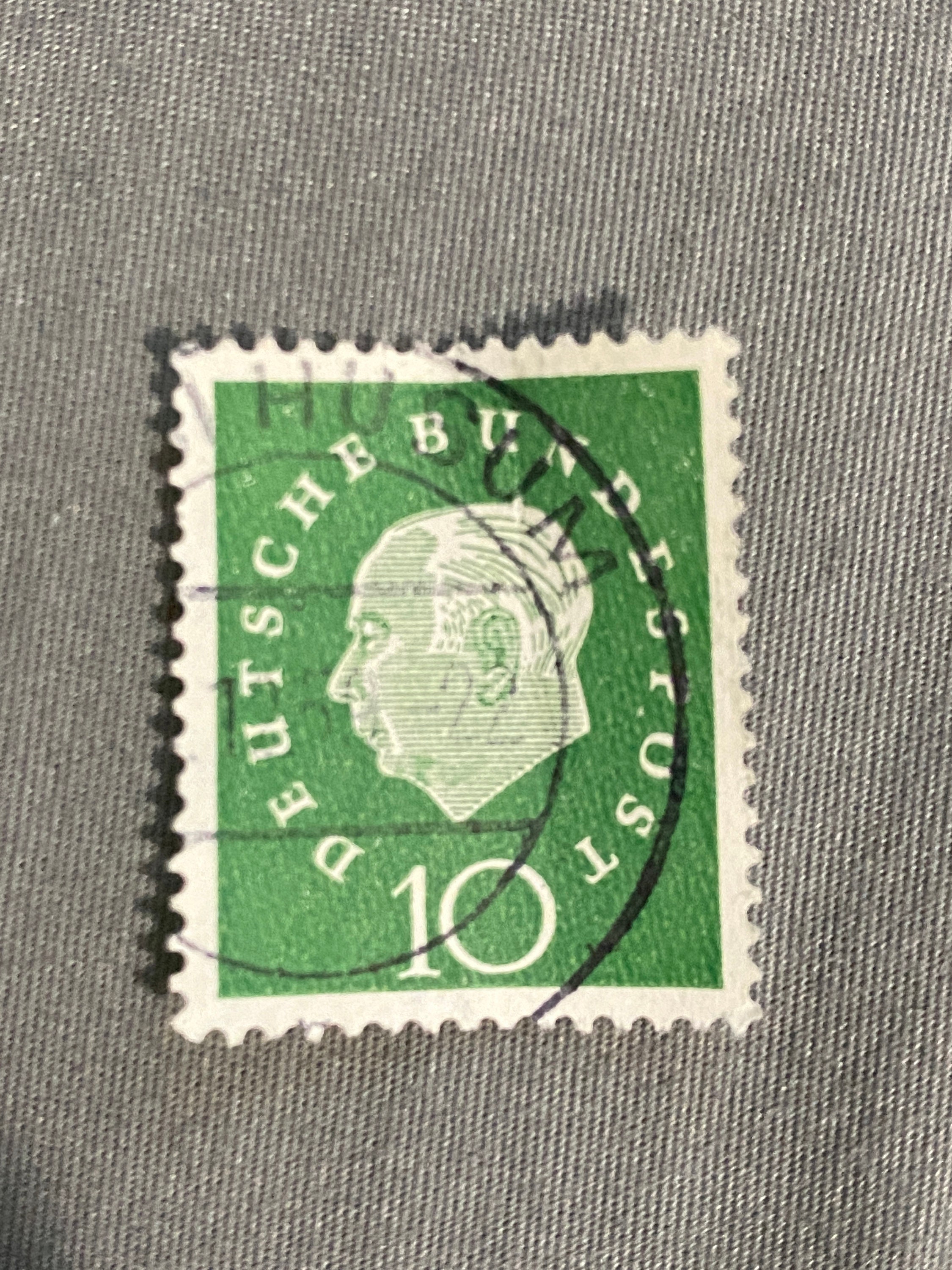 Heuss Deutsche Bundespost 5 7 10 20 70 STAMPS 1959 Etsy.de