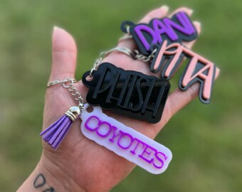Personalized Keychain/ Acrylic Keychain / Diaper Bag Tag/ Lunch Box Tag / Backpack Name Tag / Kids Tag/ Acrylic Name Tag/ Name Tag