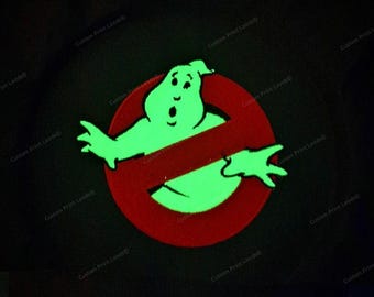 Ghostbusters Glow in the Dark Embroidered 4"Patch - Iron On Available!