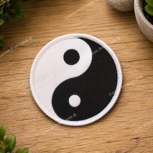 Ying and Yang Patch - 3.5 inches - Iron On Available!
