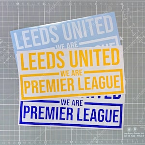 Naklejka X1 Leeds Premier League, 2 rozmiary dostępne MOT/LUFC/Leeds - sprawdź to