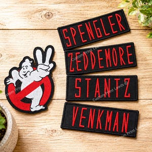 Ghostbusters 2 Logo or Name Tags for  Cosplay Costumes / Halloween - Iron On Available