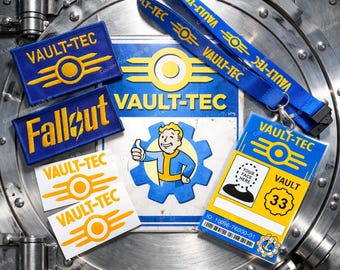 Vault-Tec Inspired Gift Set Pack - Embroidered Patch's, Decals, Lanyard and more - Check it out!