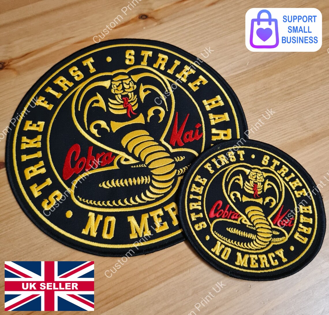 Cobra Kai Karate Gi Patch Set from Netflix and Karate Kid 1984 Etsy