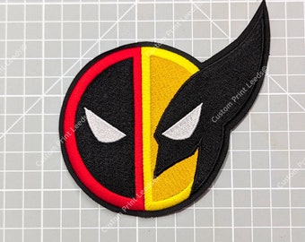 Dead Pool & Wolverine Inspired Embroidered Patch - Coplay Costume Patch - Iron On Available !