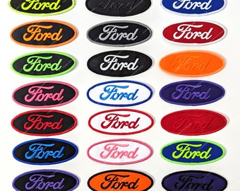 x1 Parche bordado Ford en una gama de colores, para Ford Motor Car, Motorsport Racing, Ford Car Racing / Ford Trucks - Hierro encendido o estándar