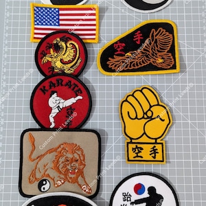 Cobra Kai / Karate Kid 1984  Johnny Lawrence Leg Embroidered Patches- Karate/Taekwondo/Ninja Gi&#39;s / Costume / Cosplay -Iron On Available!!
