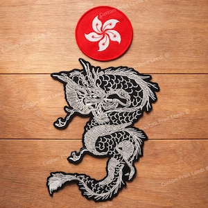 Embroidered Iron Dragon Patch Set – 11inch Patch - Cobra Kai - Check it out!