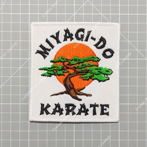 Karate Kid&#39;s Miyagi Do Karate gestickter 4-Zoll-Aufnäher Cobra Kai / Comic Con / Cosplay/ Karate Kid - zum Aufbügeln jetzt verfügbar!