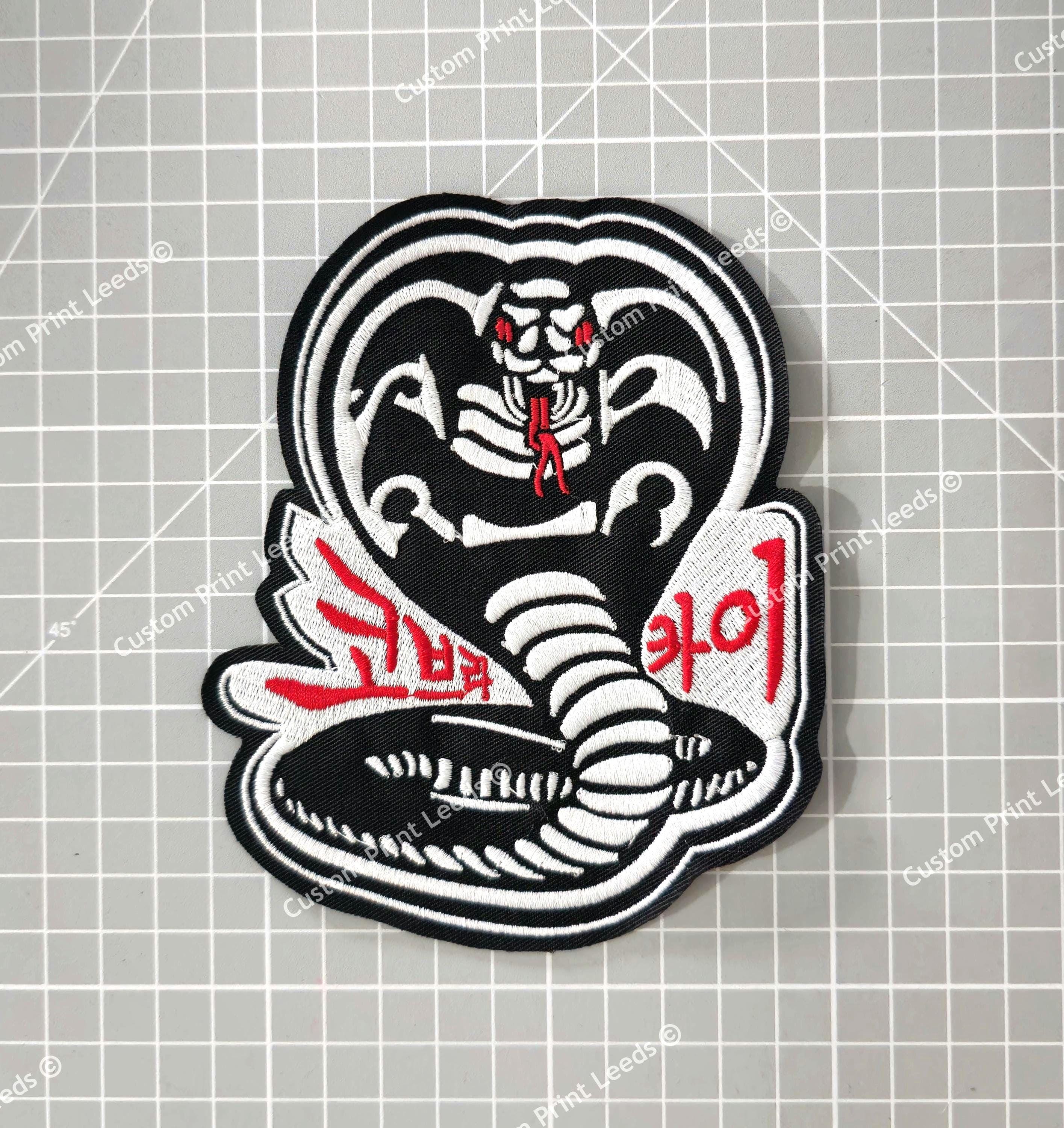 Korean Cobra Kai Small  Embroidered 4.5 Inch Patch - Karate Kid 1994 Costume/ Cosplay Costume/ Jacket/ Washable - Iron On Available!