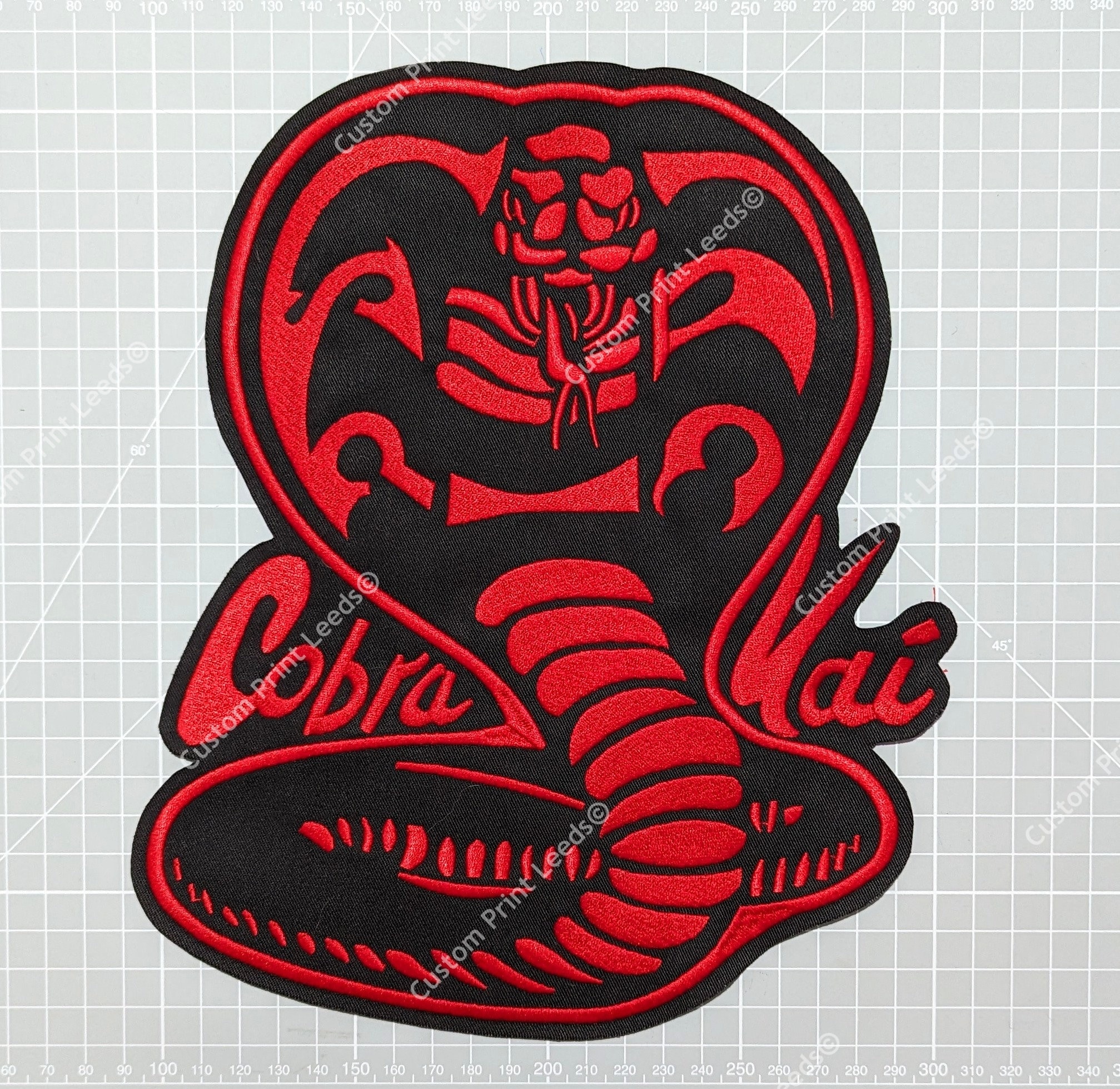 Cobra Kai Red & Black Embroidered Large Patch Film / Novelty - Etsy