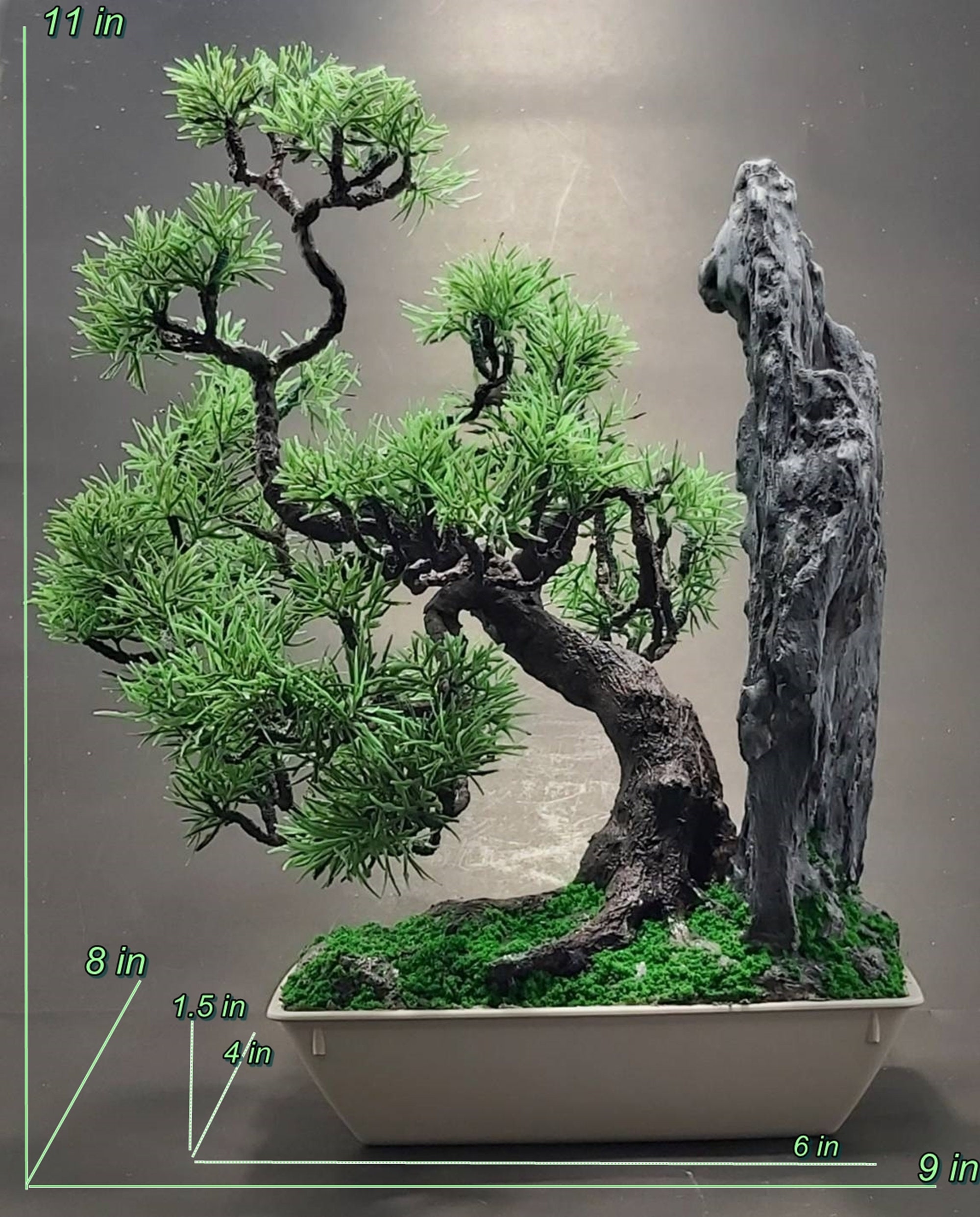 Unique 11 High Artificial Bonsai Tree with driftwood on Etsy