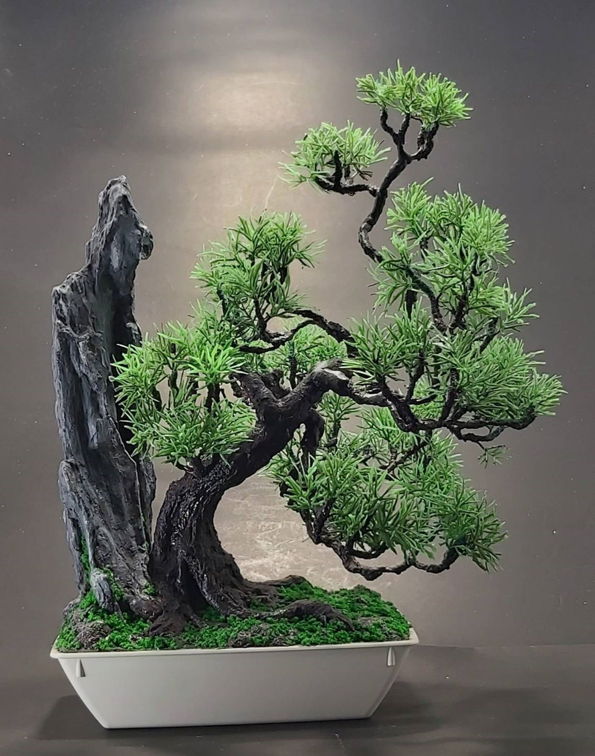 Unique 11 High Artificial Bonsai Tree with driftwood on Etsy