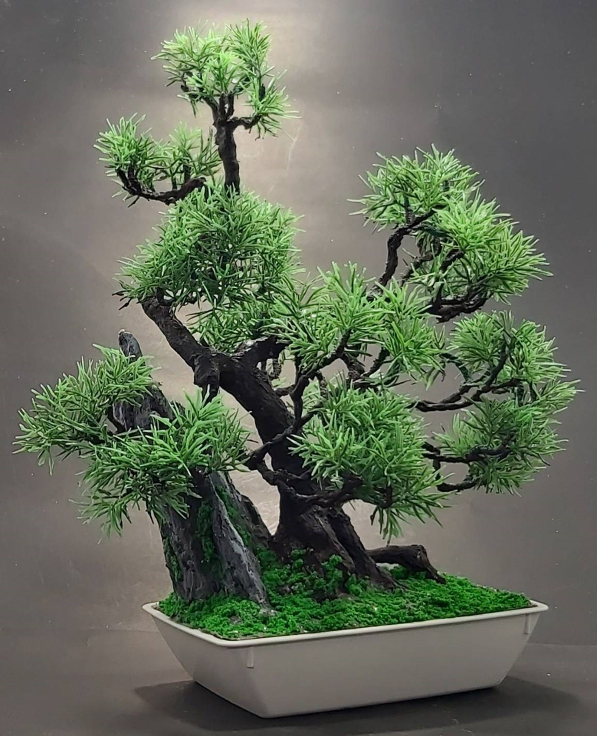 Unique 11 Artificial Bonsai Tree with driftwood on pot Etsy