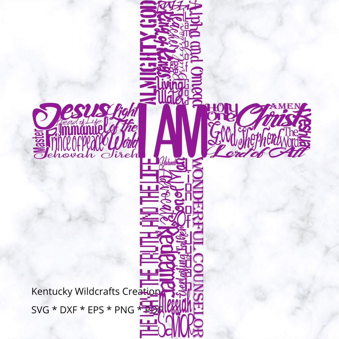 He Shall Be Called Names Of Jesus Cross Svg And Printable Etsy