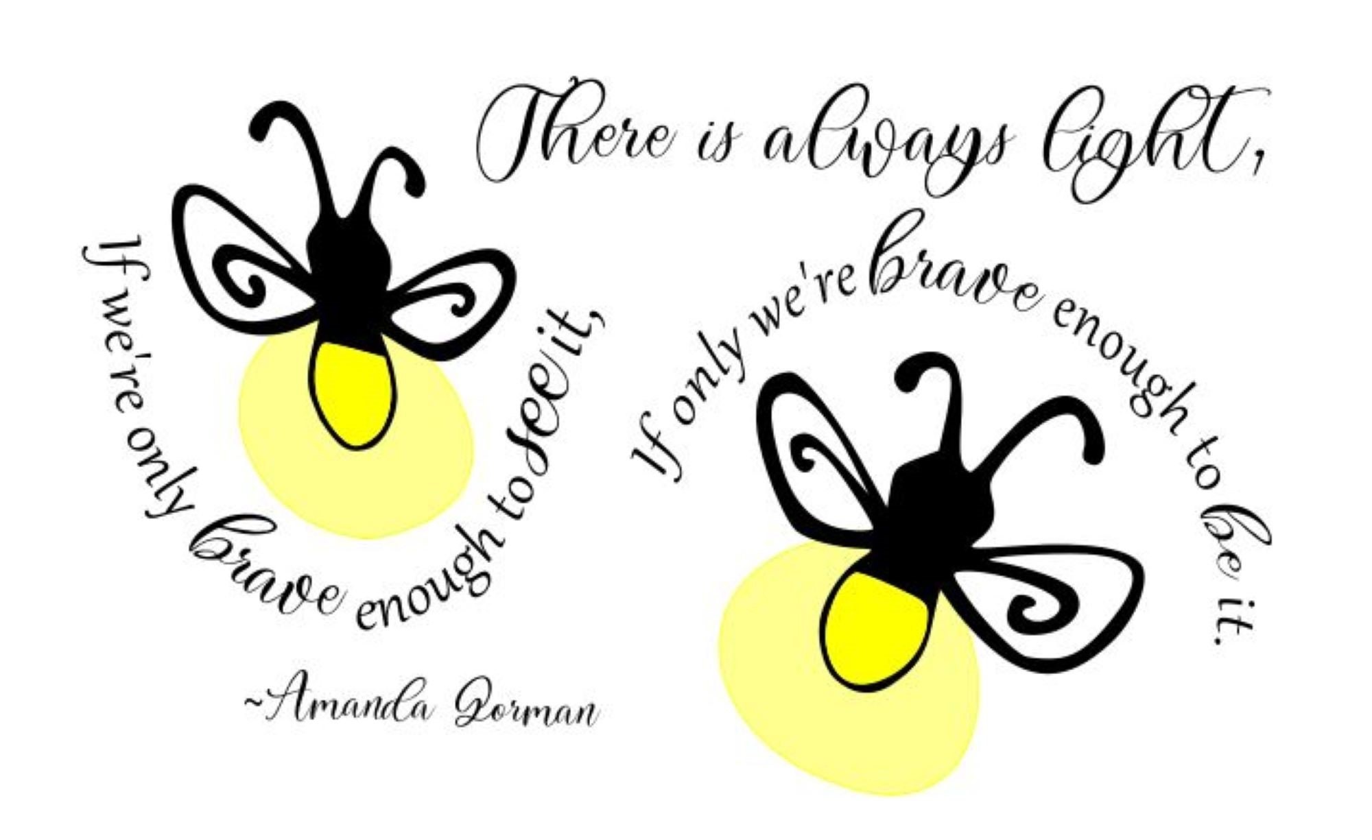 Be the Light fireflies svg and printable files inspired by | Etsy
