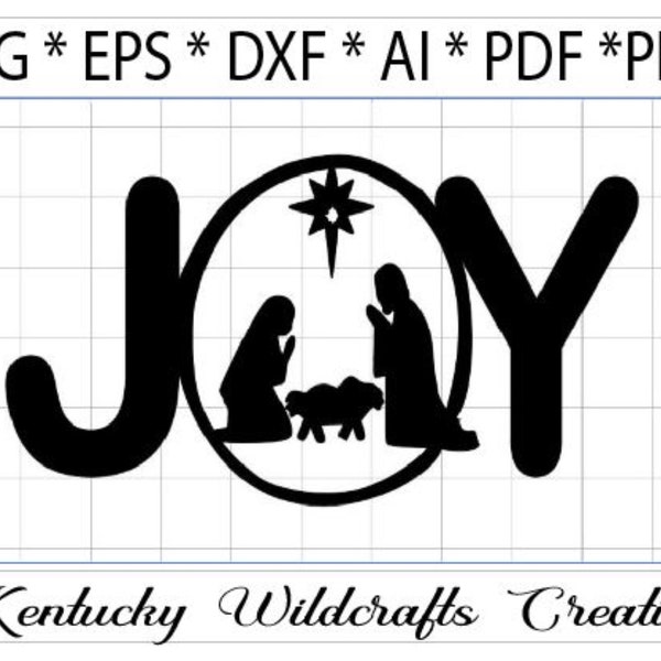 Joy Nativity - Etsy