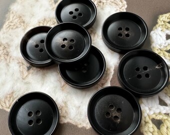 Black and brown Genuine Horn Shirt Skirt Suit Coat Suit Dress Sweater Uniforme Buttons,15mm-28mm, 4 hole Plat Natural Buttons