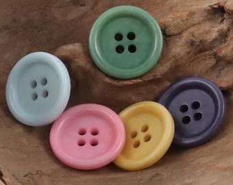 4 holes Corozo Buttons for Shirt Skirt Suit Coat Suit Dress Sweater Uniform Vest, 15mm-20mm