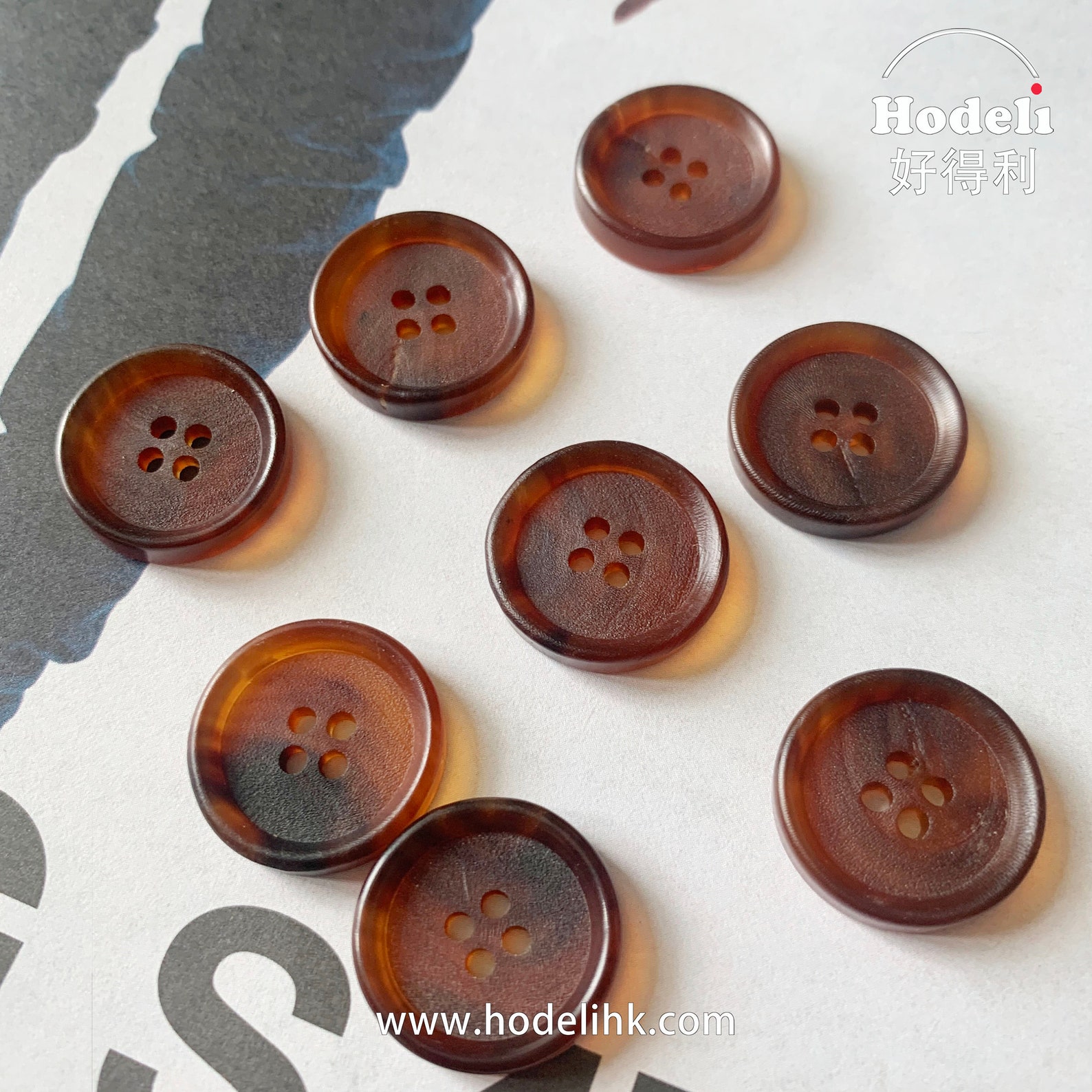 Genuine Horn Buttons Coat Buttons 4 hole Plat Buttons Etsy