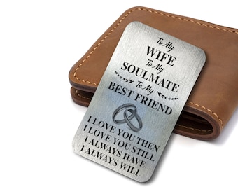 To My Wife Best Friend Soulmate Sentimental Romantic Keepsake Gift For Him, Her, Wife, Husband, Valentine's, Anniversary