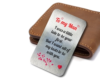To My Man Sentimental Romantic Keepsake Gift For Him, Her, Wife, Husband, Valentine's, Anniversary